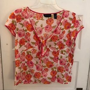 Context handkerchief cotton blouse